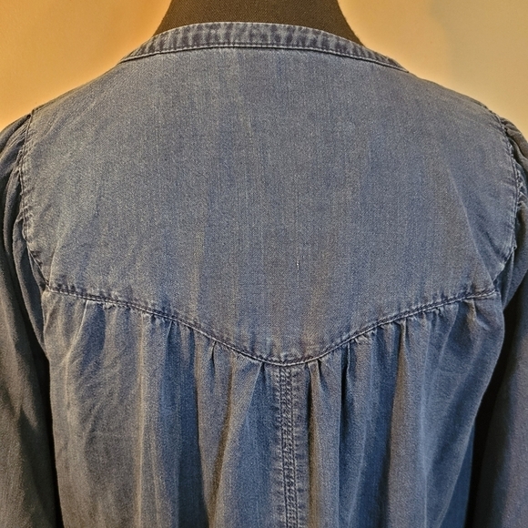 OLD NAVY Light-Weight Blue Denim Dress, Size Generous XS - Picture 7 of 12